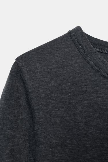 RUSTIC T-SHIRT - Charcoal de Zara - Image 5