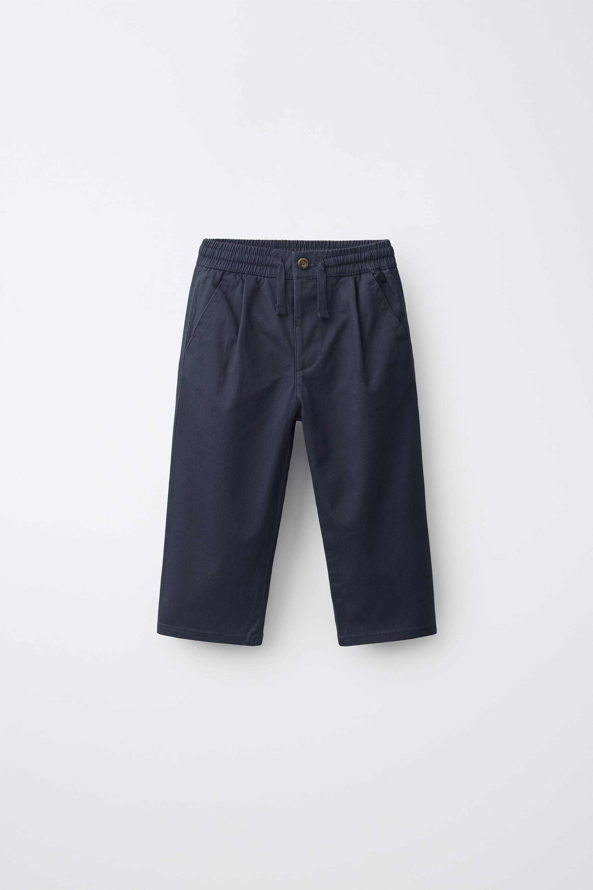 JOGGER CHINO TROUSERS — Navy blue
