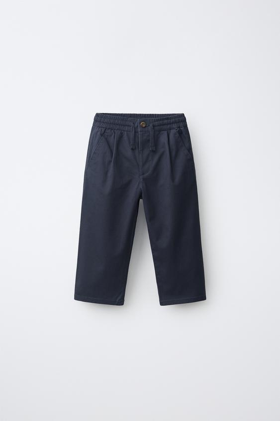 JOGGER CHINO TROUSERS - Navy blue by Zara - Image 0