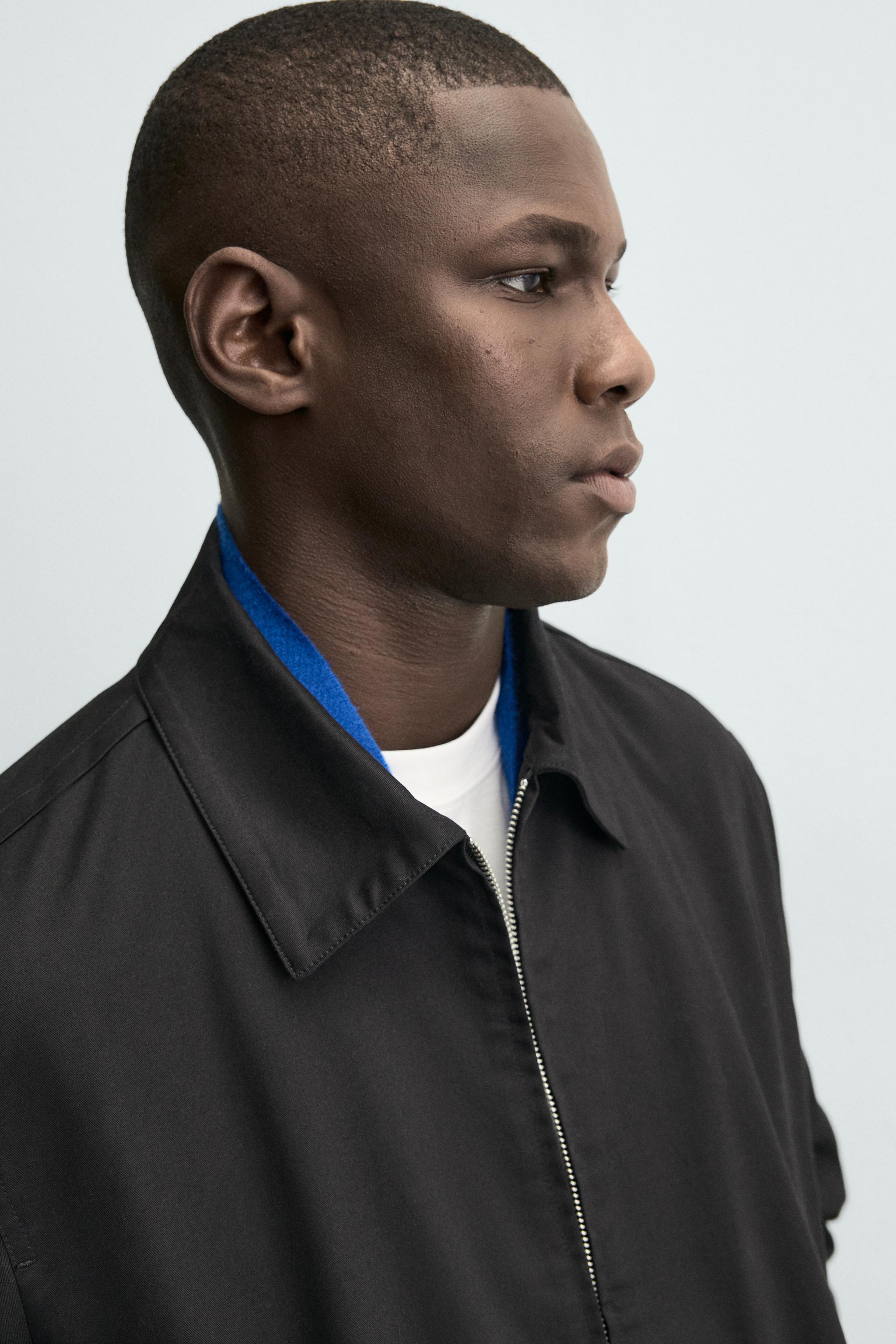 LIGHTWEIGHT COTTON JACKET - Black | ZARA United States