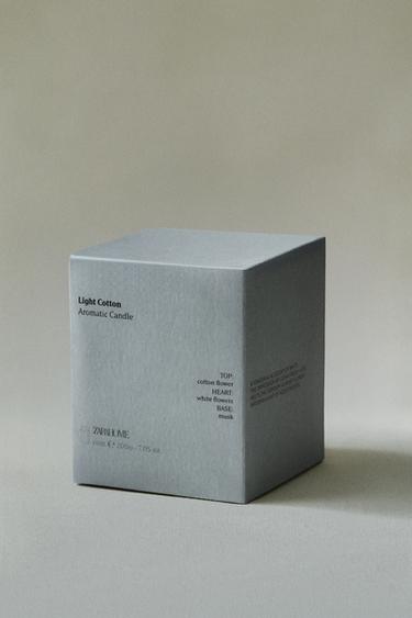 (200 G) LIGHT COTTON SCENTED CANDLE - white by Zara - Image 5