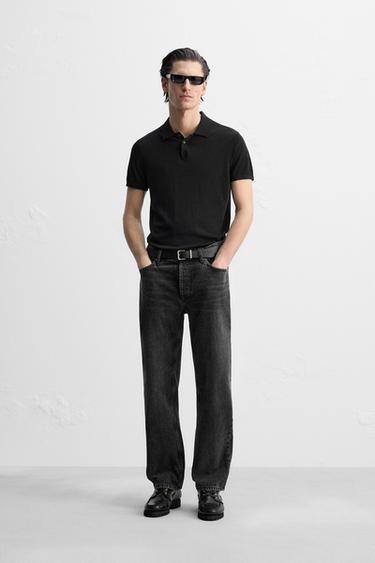 ДЖИНСЫ STRAIGHT LEG — УГОЛЬНЫЙ от Zara