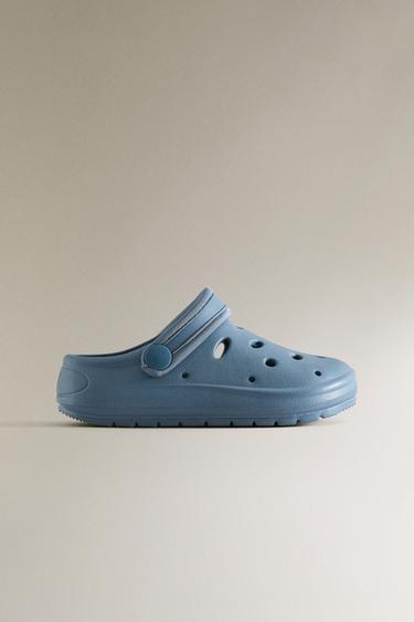 RUBBERISED CLOGS - Navy Blue by Zara - Image 0