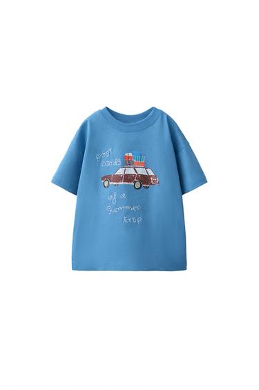 ISABELLE VANDEPLASSCHE CAR T-SHIRT © - Blue by Zara
