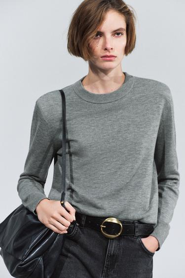 100% LEATHER CIRCULAR BUCKLE BELT — Black 1