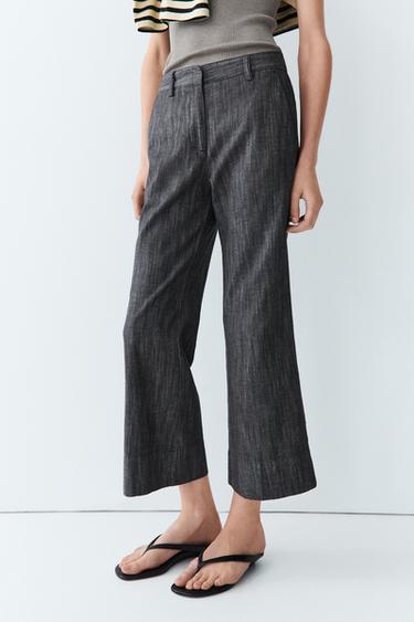 Cropped flare pants — Indigo 2