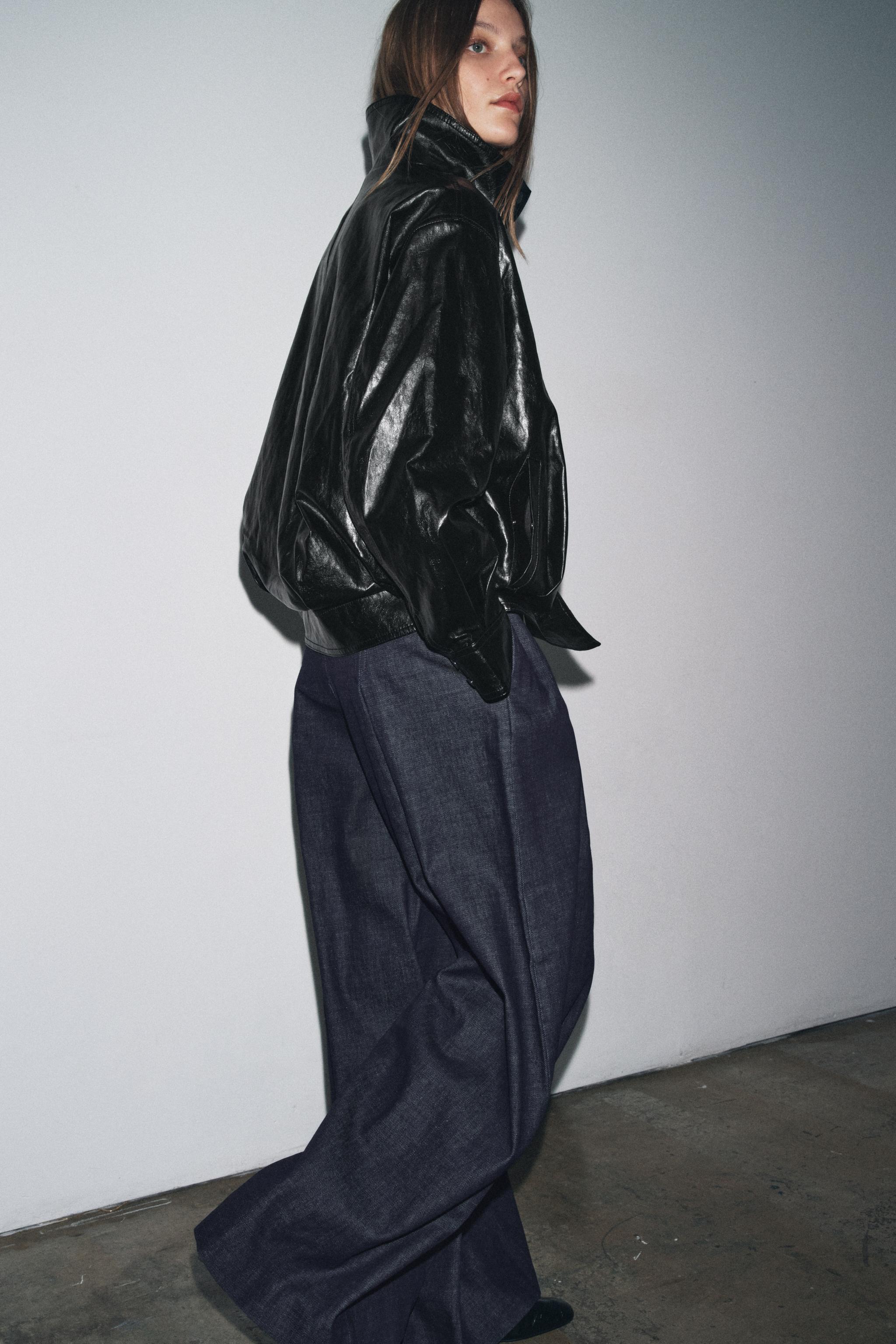 ZW COLLECTION ボンバージャケット - ブラック | ZARA Japan / 日本