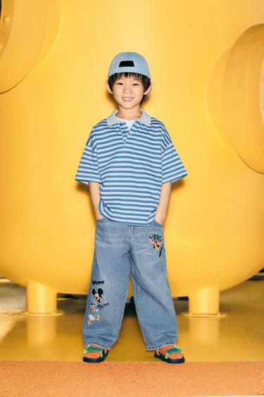 © DISNEY 배기 청바지 - Zara 미디움 블루
