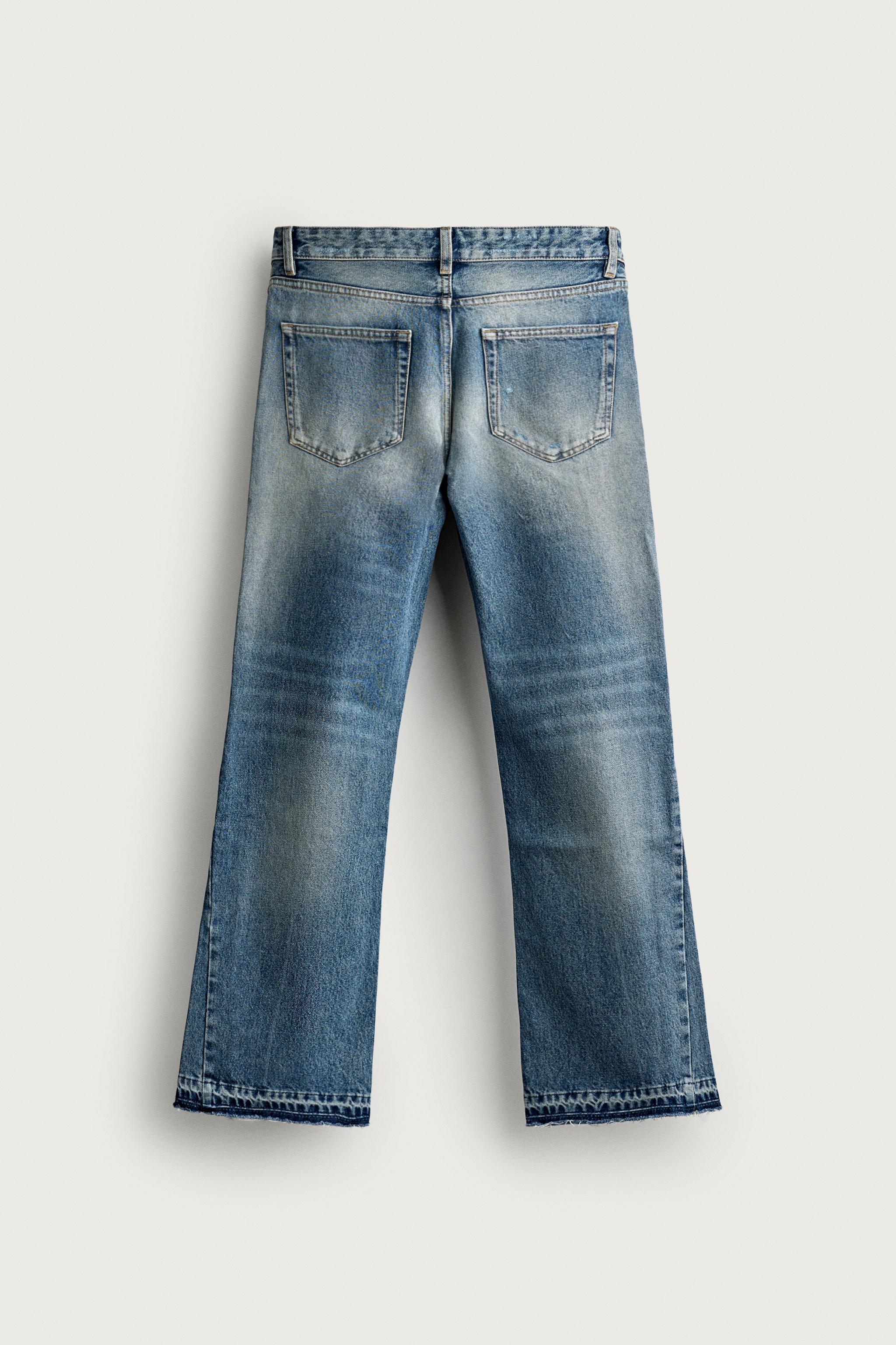 フレアフィットデニムパンツ - ミディアムブルー | ZARA Japan / 日本