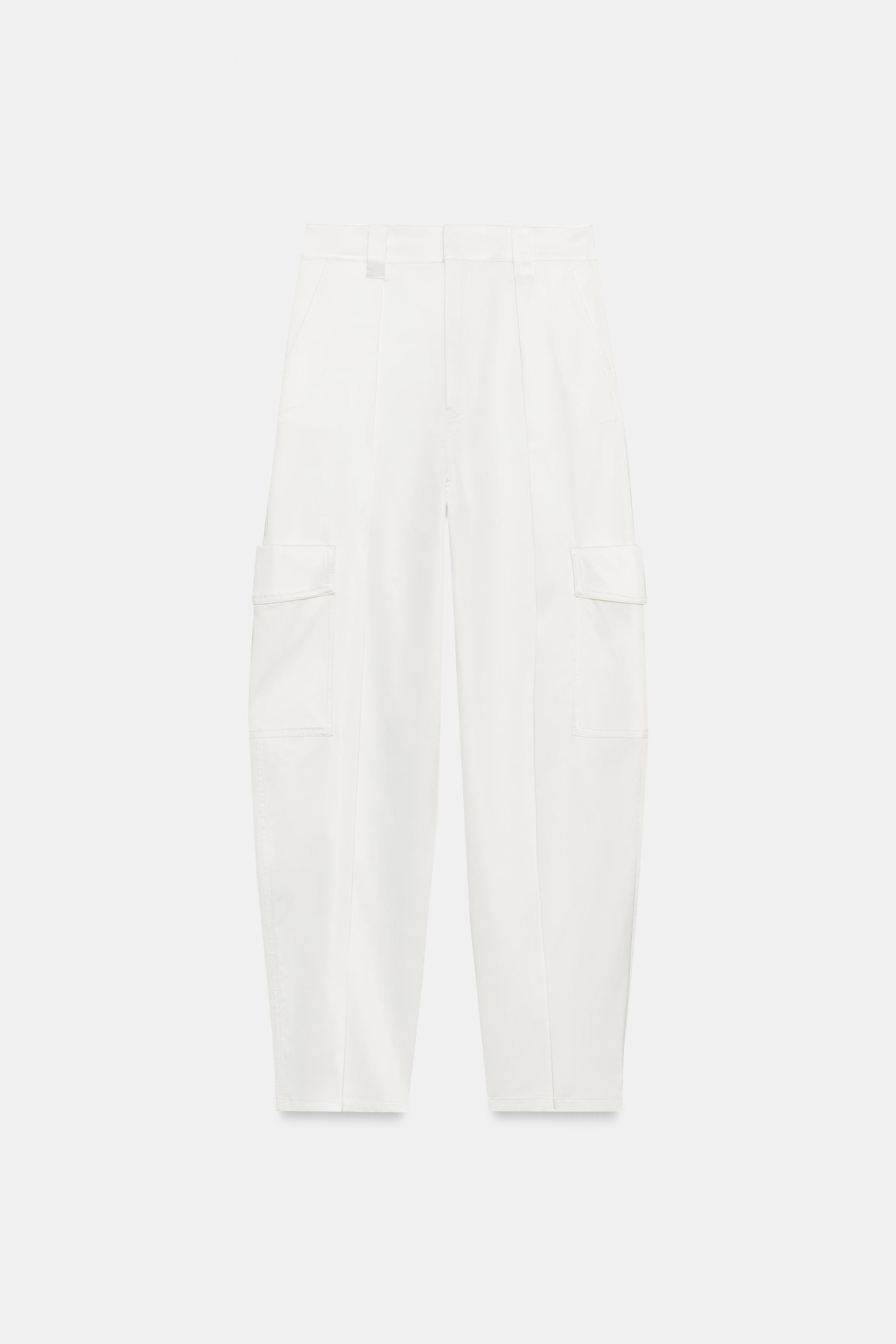 SATIN BALLOON CARGO TROUSERS