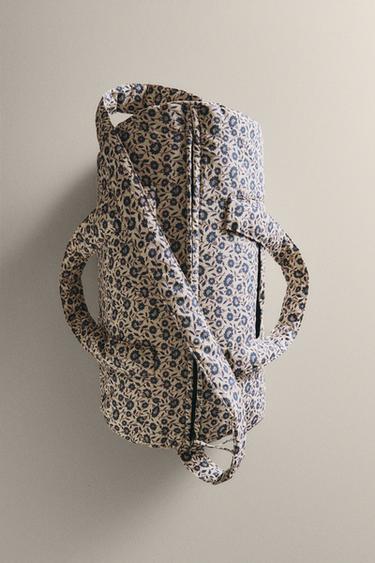 SAC À LANGER EN COTON FLEURI - Bleu de Zara - Image 4