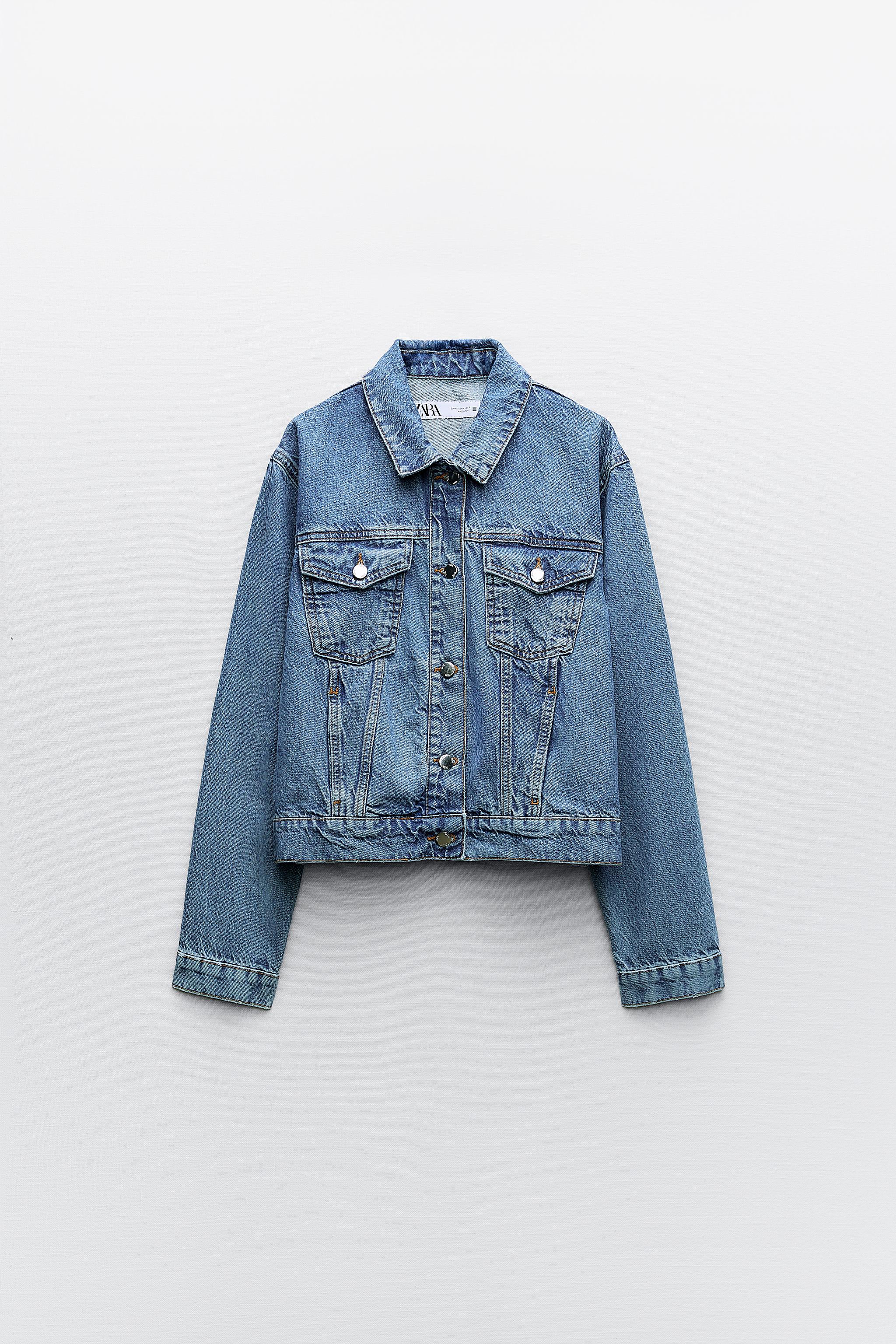 Zara basic z1975 denim hot sale jacket