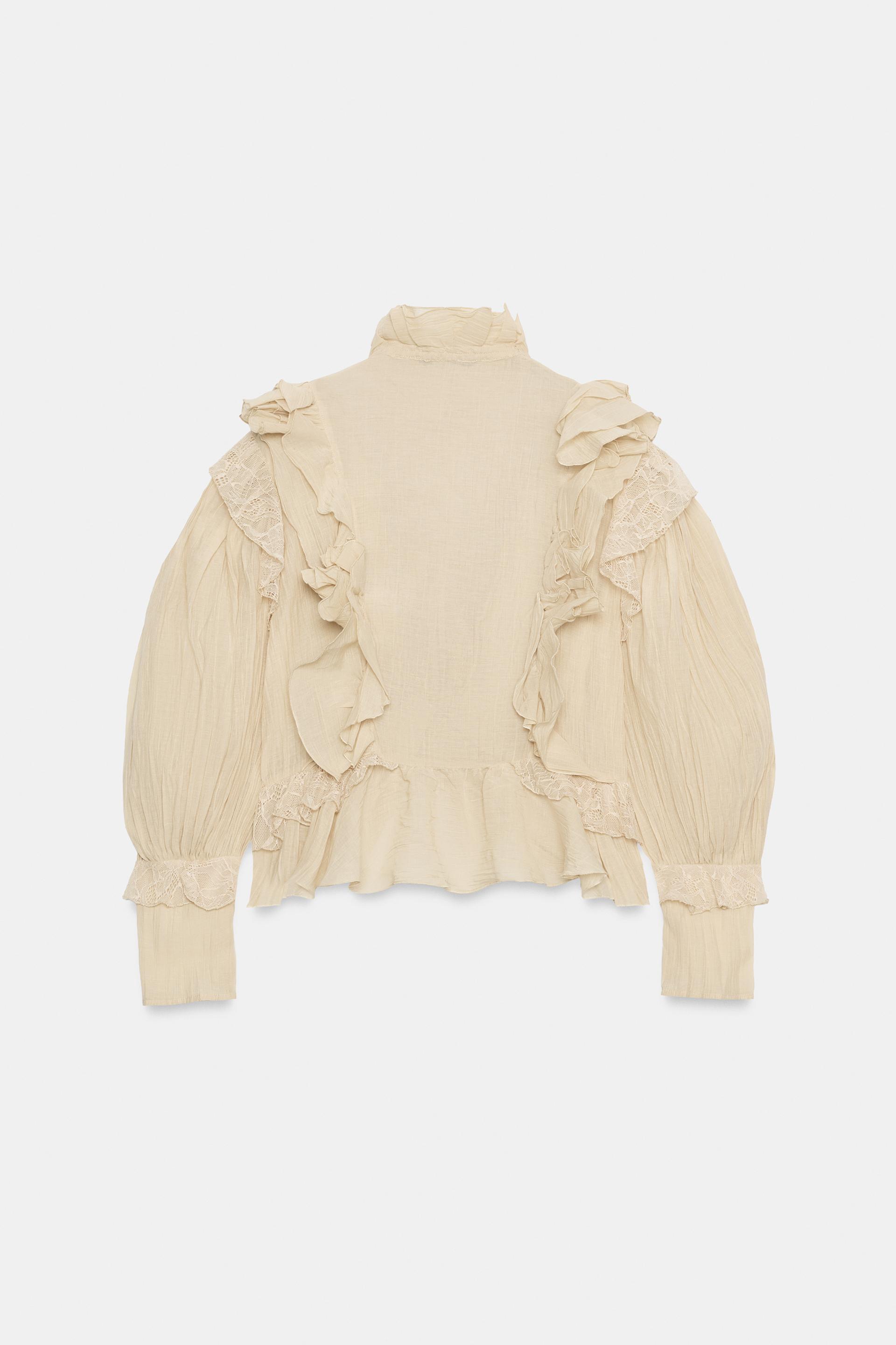 ZW COLLECTION ROMANTIC RUFFLED SHIRT thumbnail 7