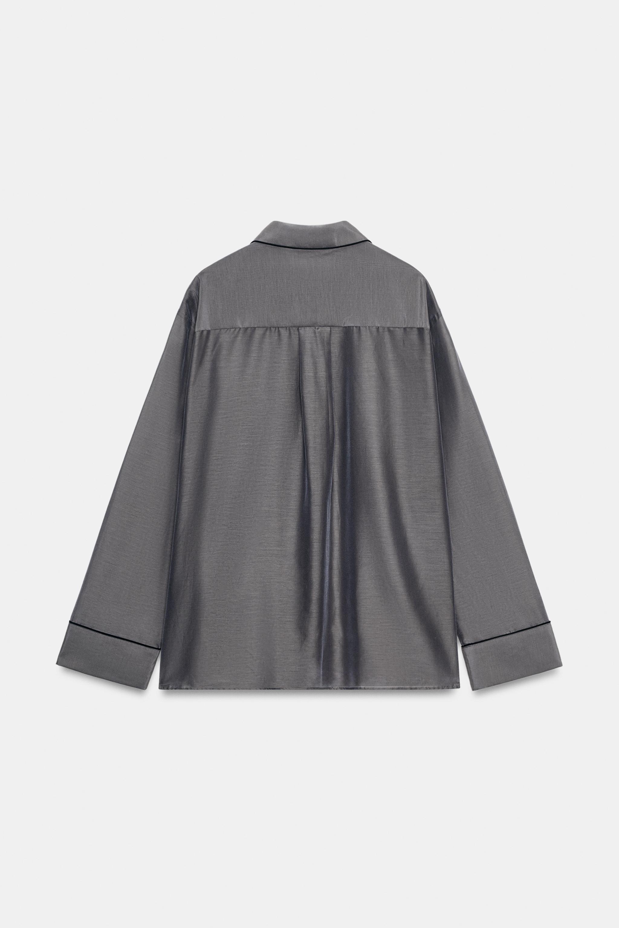 CHEMISE CONTRASTE AVEC SOIE ZW COLLECTION