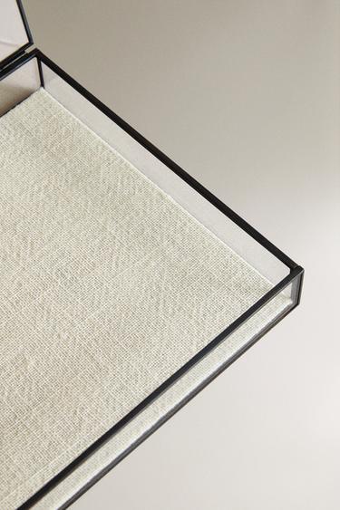 BOÎTE À BIJOUX CONTOUR MÉTAL NOIR - Noir de Zara - Image 2