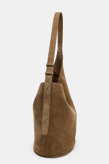 ASYMMETRIC LEATHER BUCKET BAG - 1-525 by Zara - Image 5