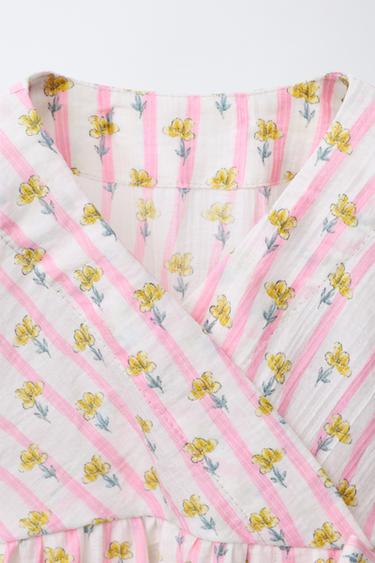 ROBE À IMPRIMÉ FLEURI - Écru de Zara - Image 2