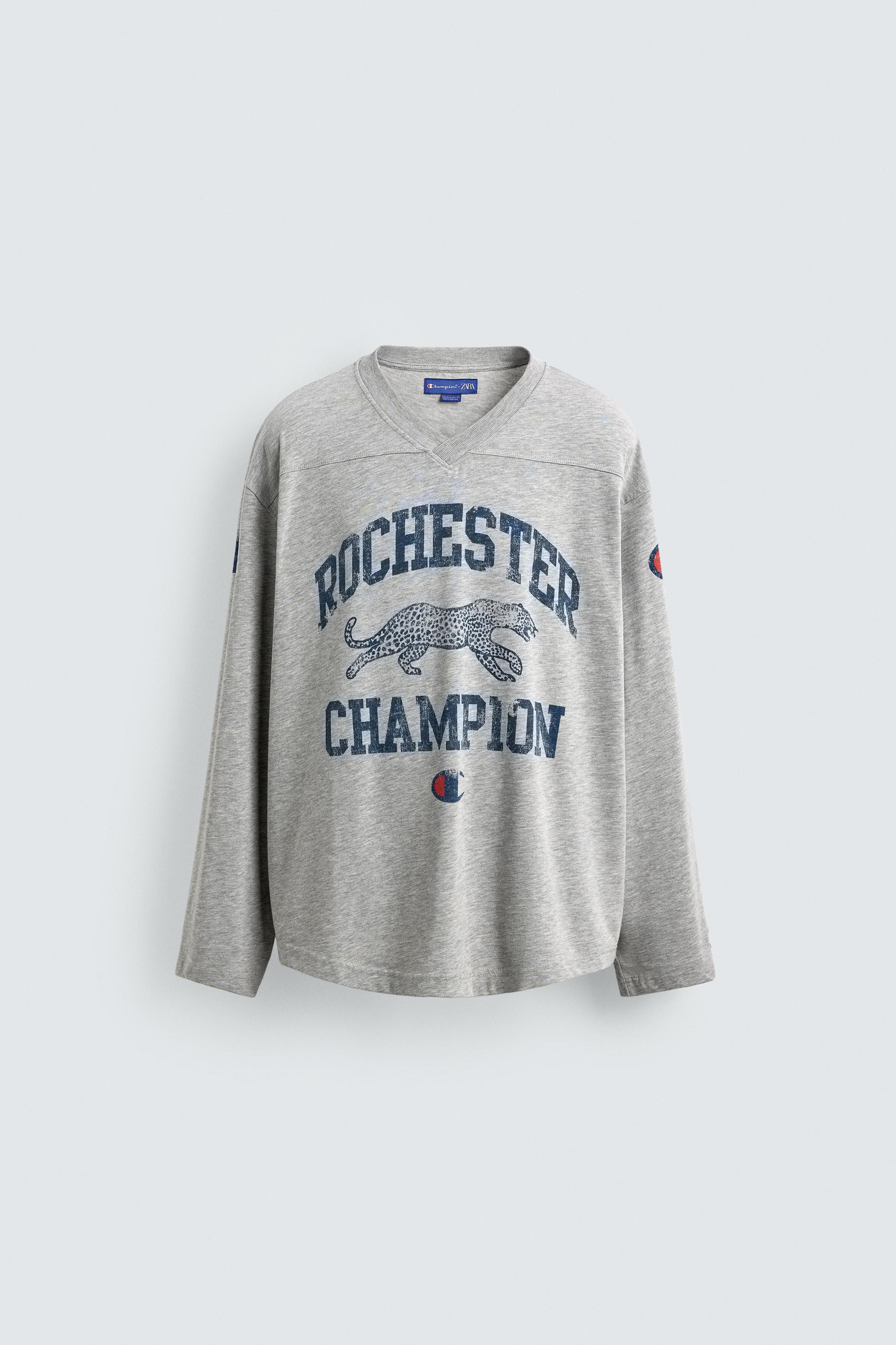 ZARA（ザラ）×Champion クリーム色 長袖カットソー ZARA（ザラ）×Champion クリーム色 長袖カットソー - メルカリ