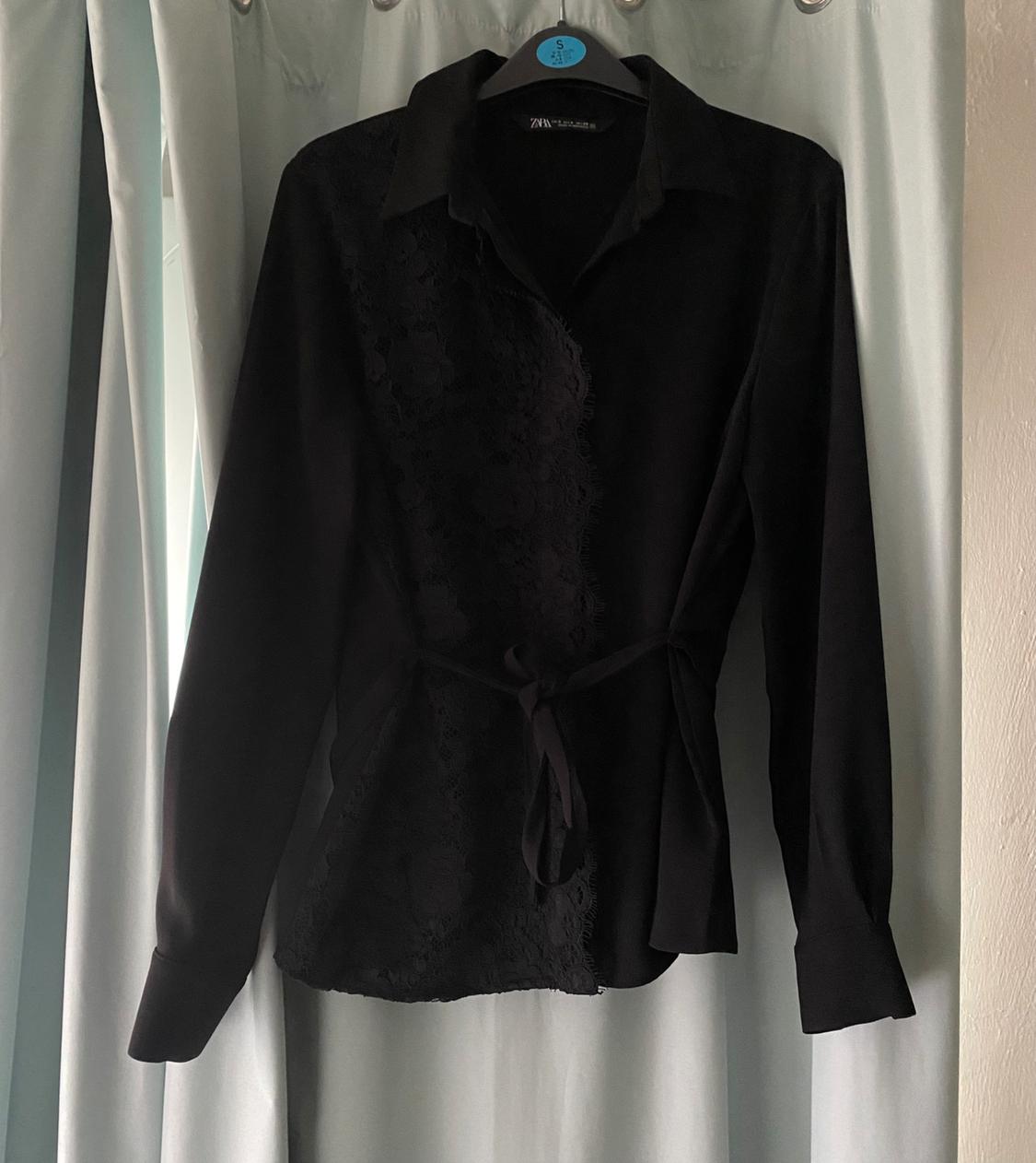 CONTRAST LACE SHIRT