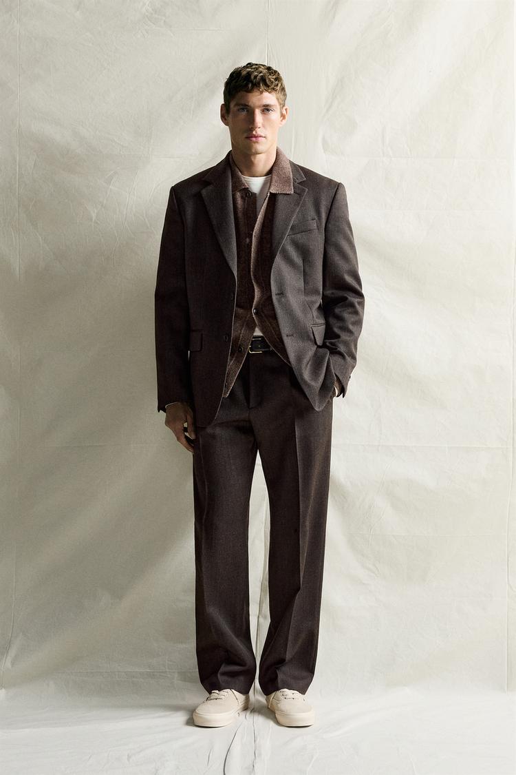 100% WOOL MANTECO® SUIT TROUSERS