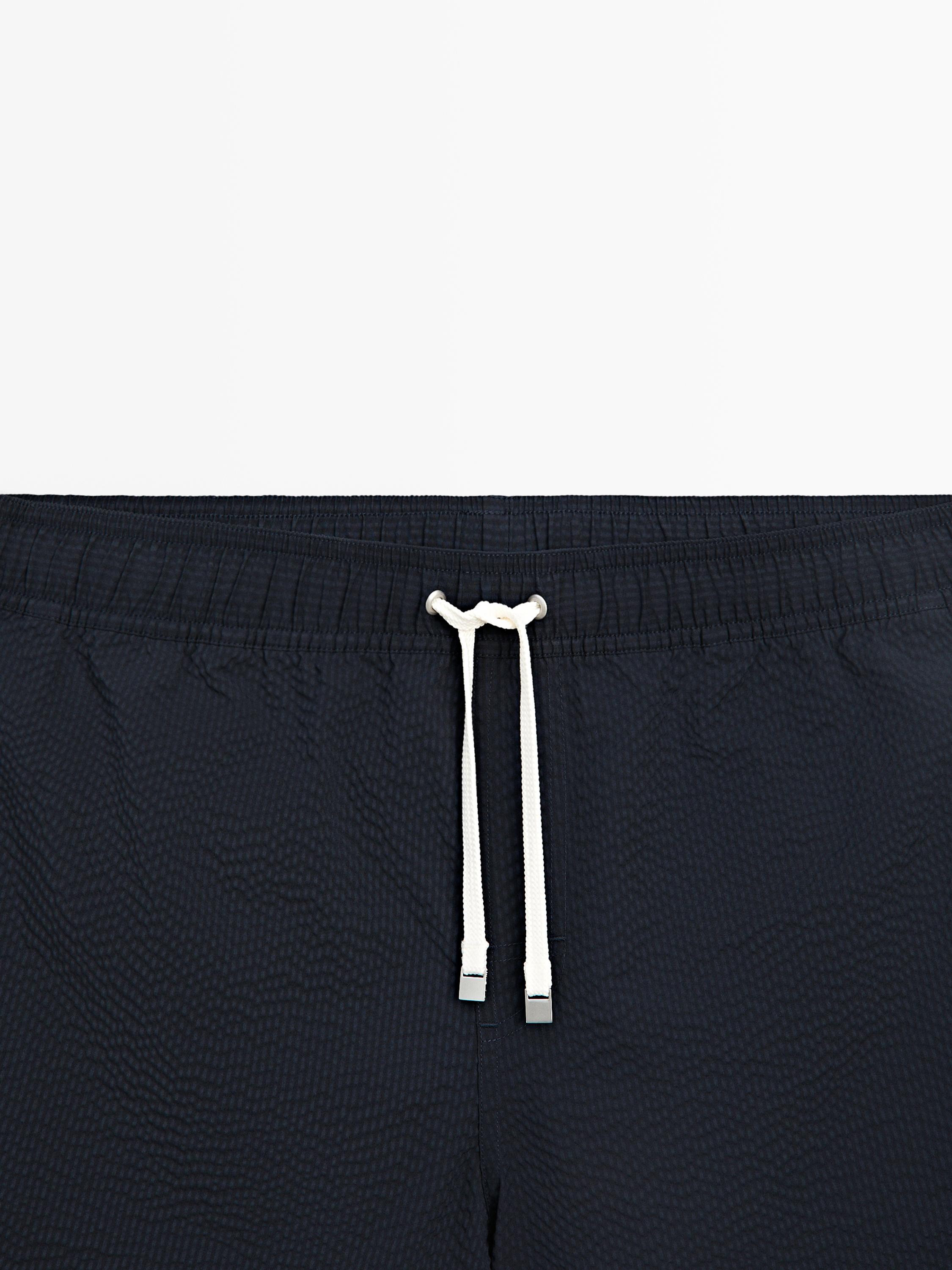 Maillot de bain uni texturé