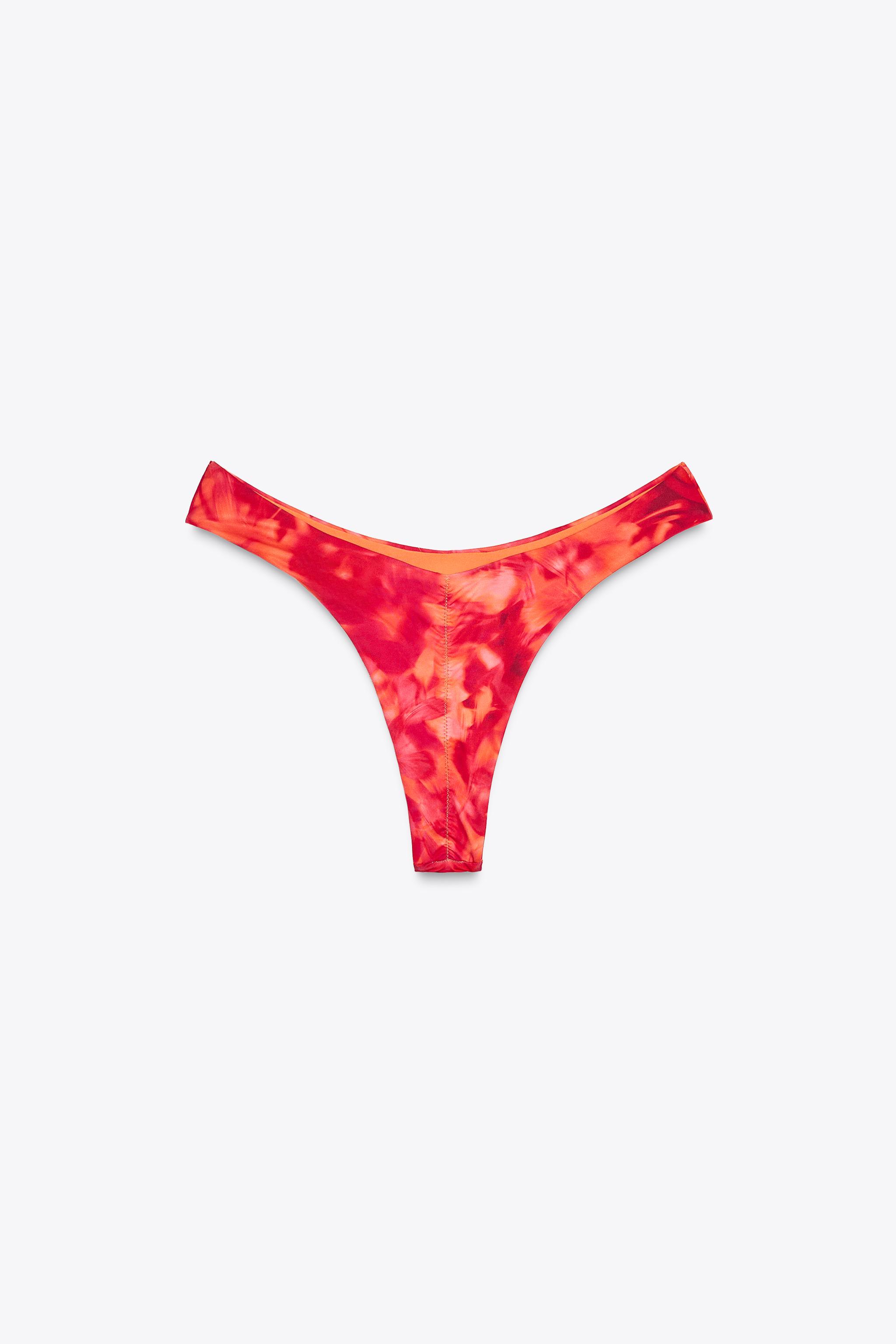 ZARA ギャザー ビキニボトム 2910/063 ギャザービキニボトム - オレンジ色 | ZARA Japan / 日本