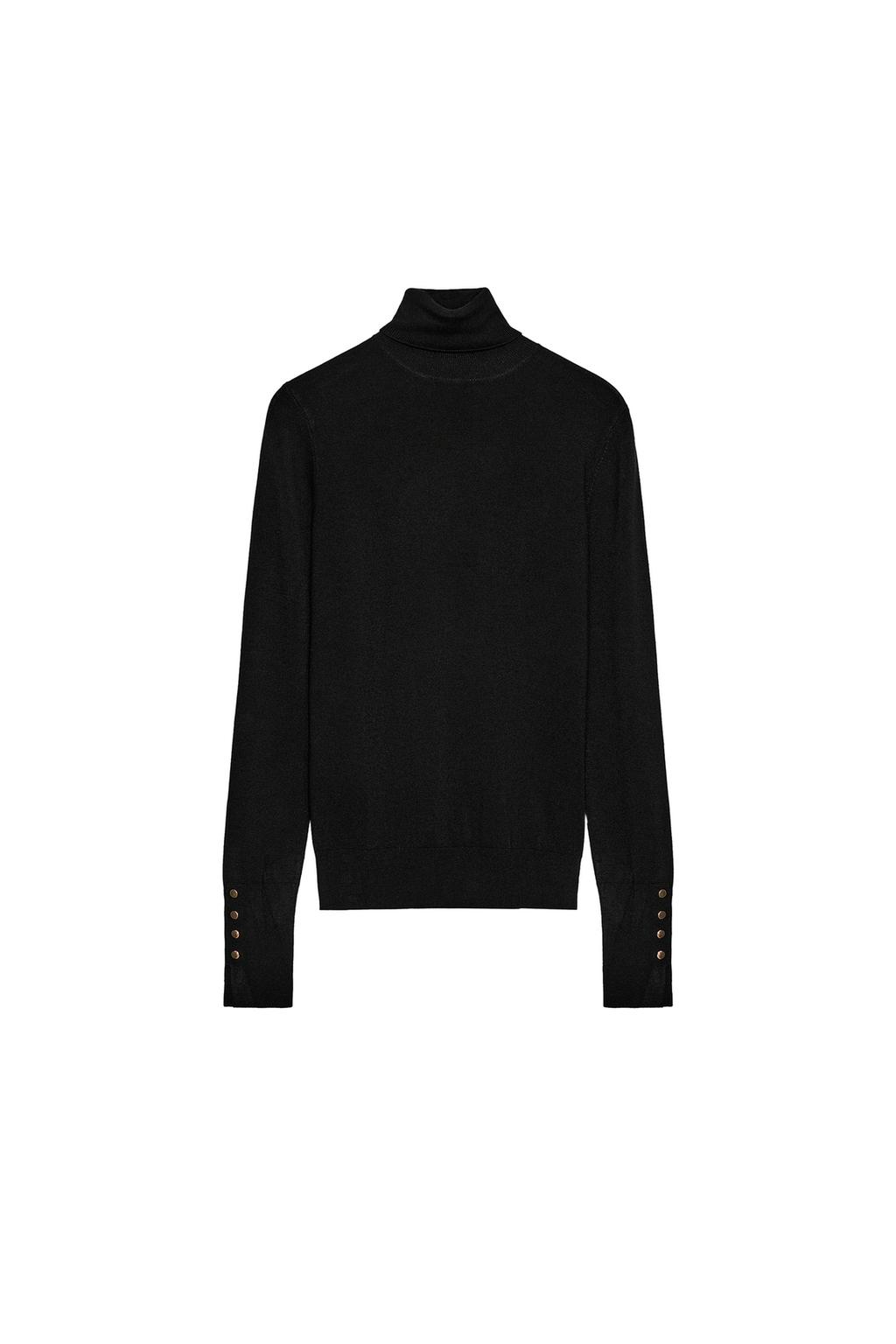 BASIC PLAIN KNIT SWEATER - image 3