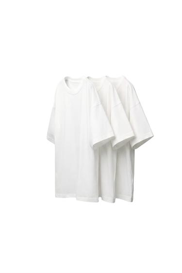 3-PACK OF PLAIN T-SHIRTS - White by Zara