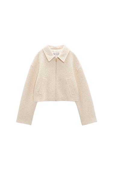 WOVEN BOMBER JACKET