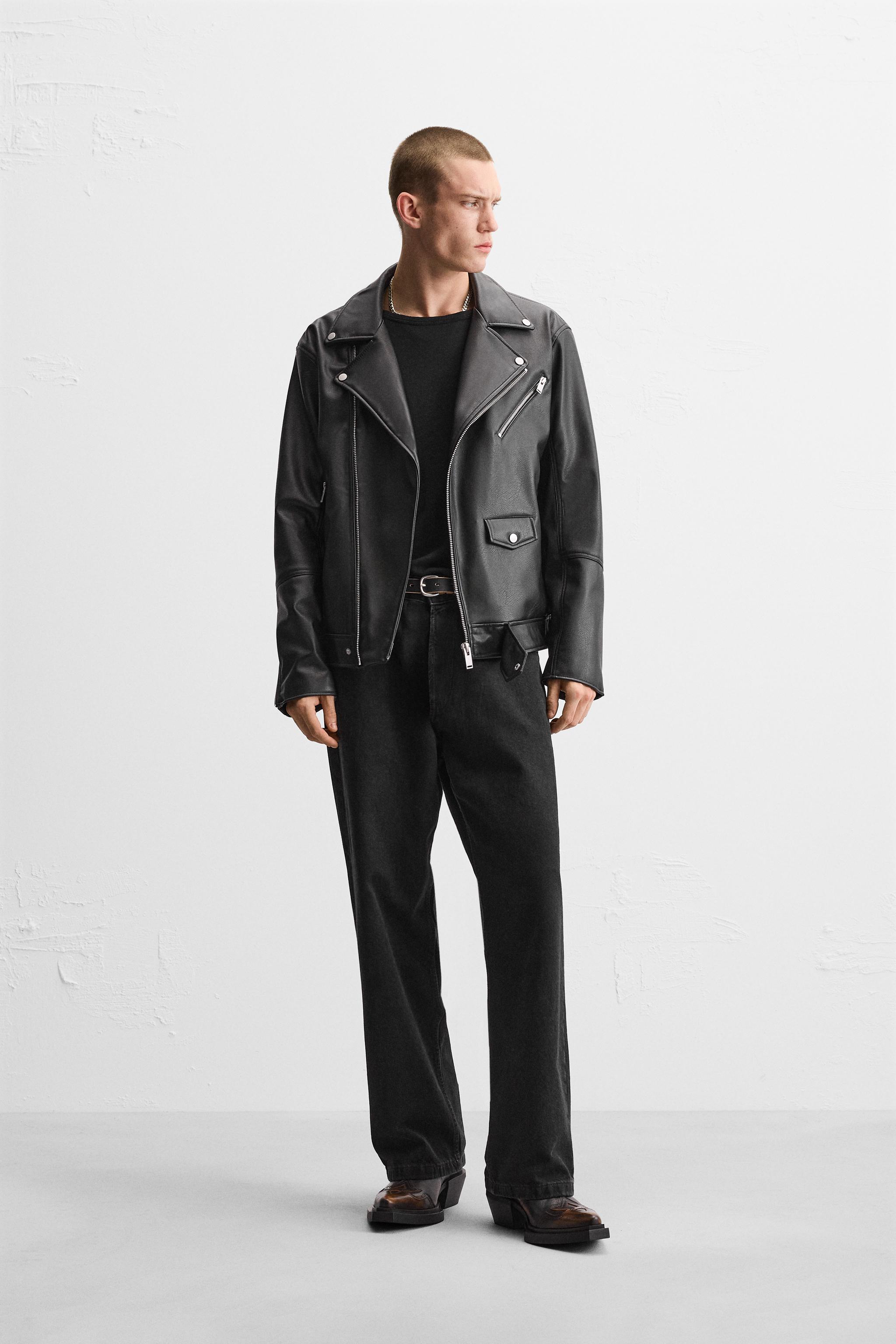 Biker jacket zara man online