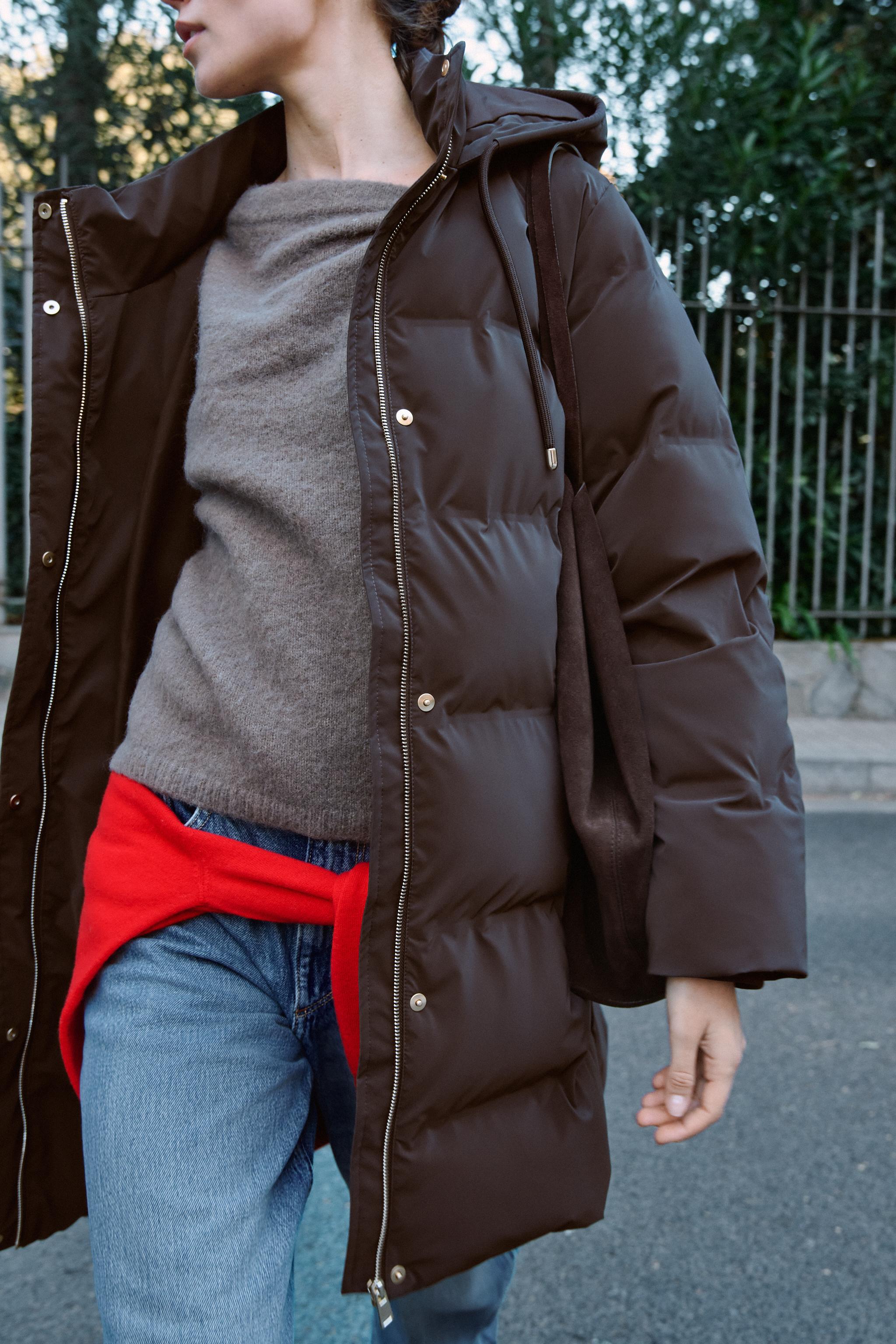 ラバーフィニッシュ防風アノラック - カーキ | ZARA Japan / 日本