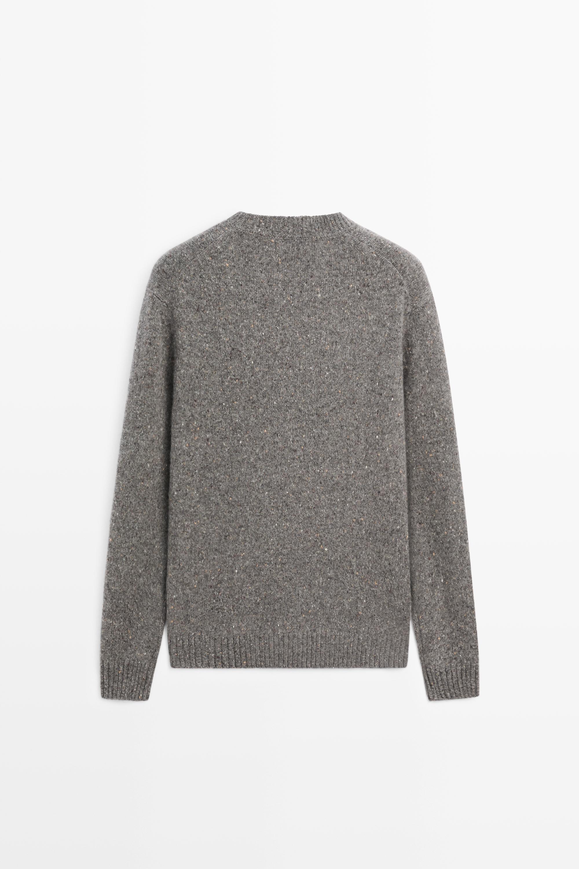 Pull en maille chinée 100 % cachemire
