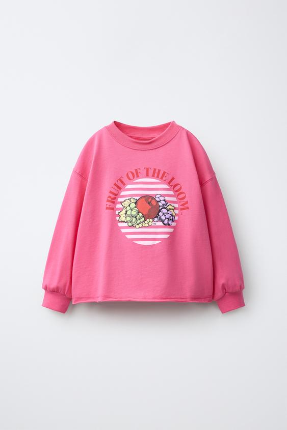 CAMISETA ESTAMPADO FRUIT OF THE LOOM™ - Rosa flúor de Zara - Imagen 0