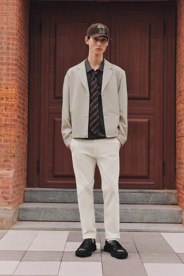 Zara 寬鬆版型襯衫式外套 - 米色