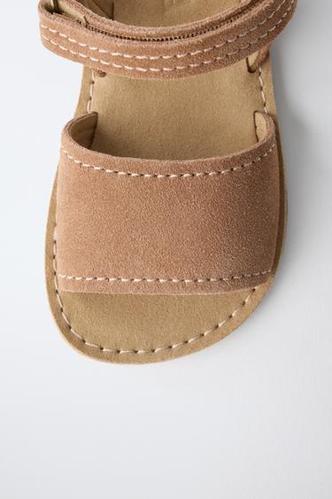 SANDALES EN CUIR PIEDS NUS - Marron de Zara - Image 6