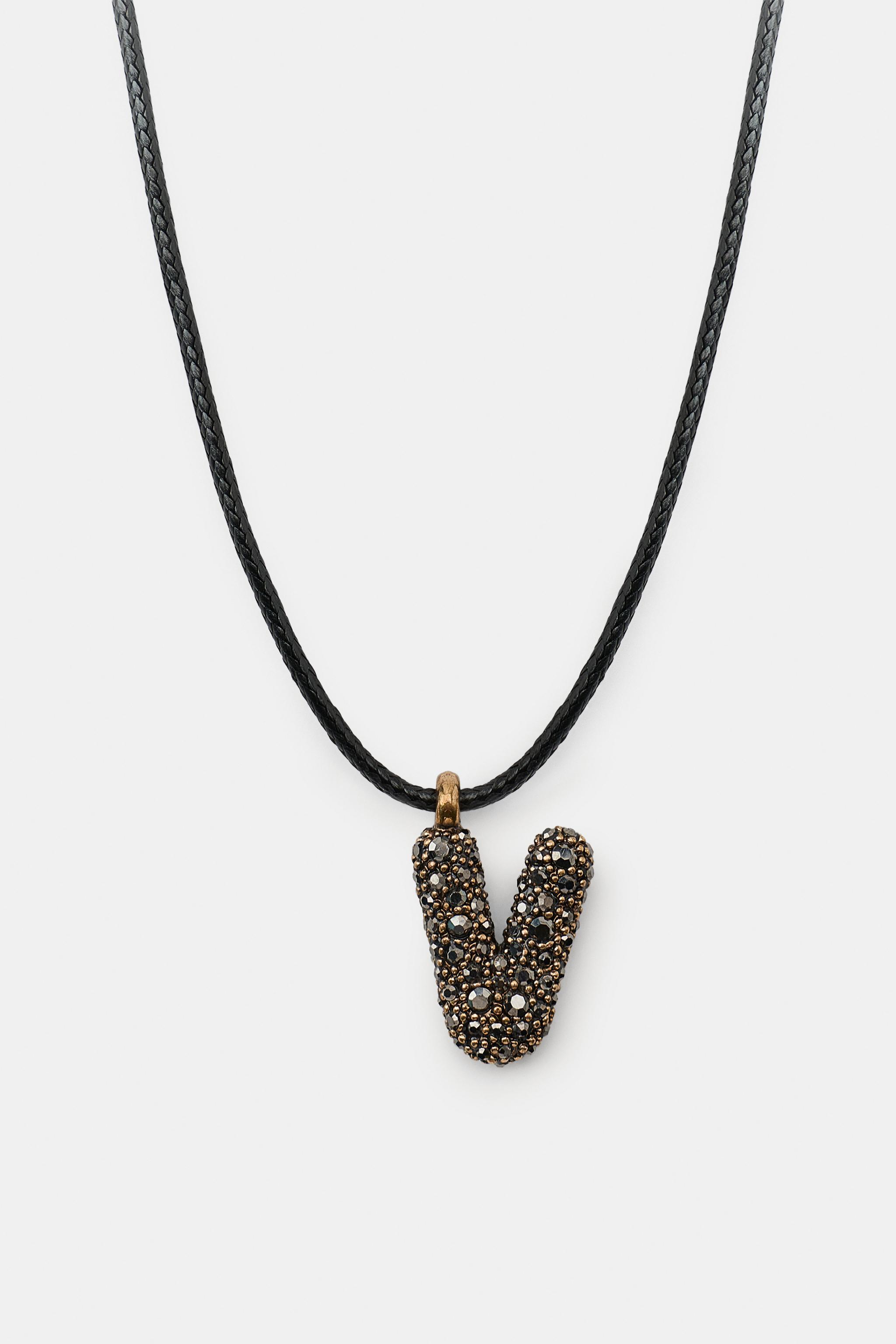 LETTER CORD NECKLACE