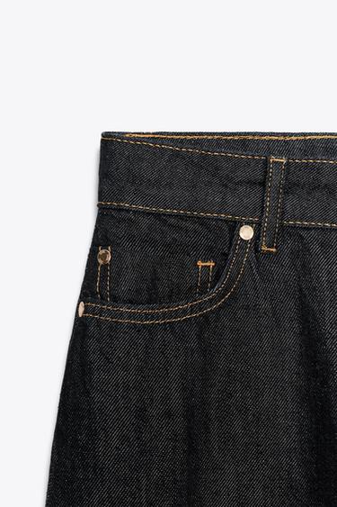 JEAN Z1975 STRAIGHT TAILLE HAUTE BAS REVERS - Bleu de Zara - Image 8