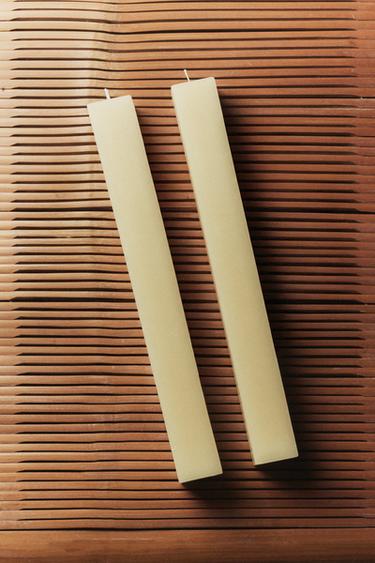 CONJUNTO DE VELAS QUADRADAS (CONJUNTO DE 2) - Baunilha da Zara