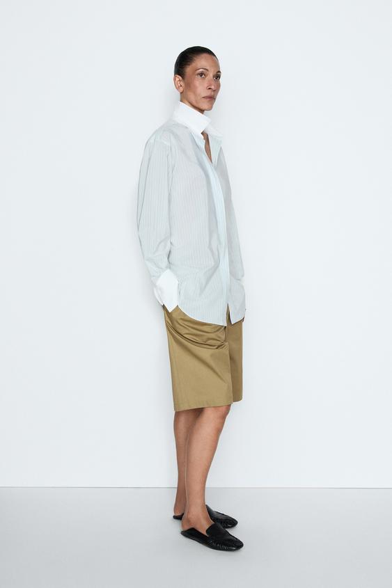 Bermuda shorts with crossover fastening - STUDIO from Zara - $200