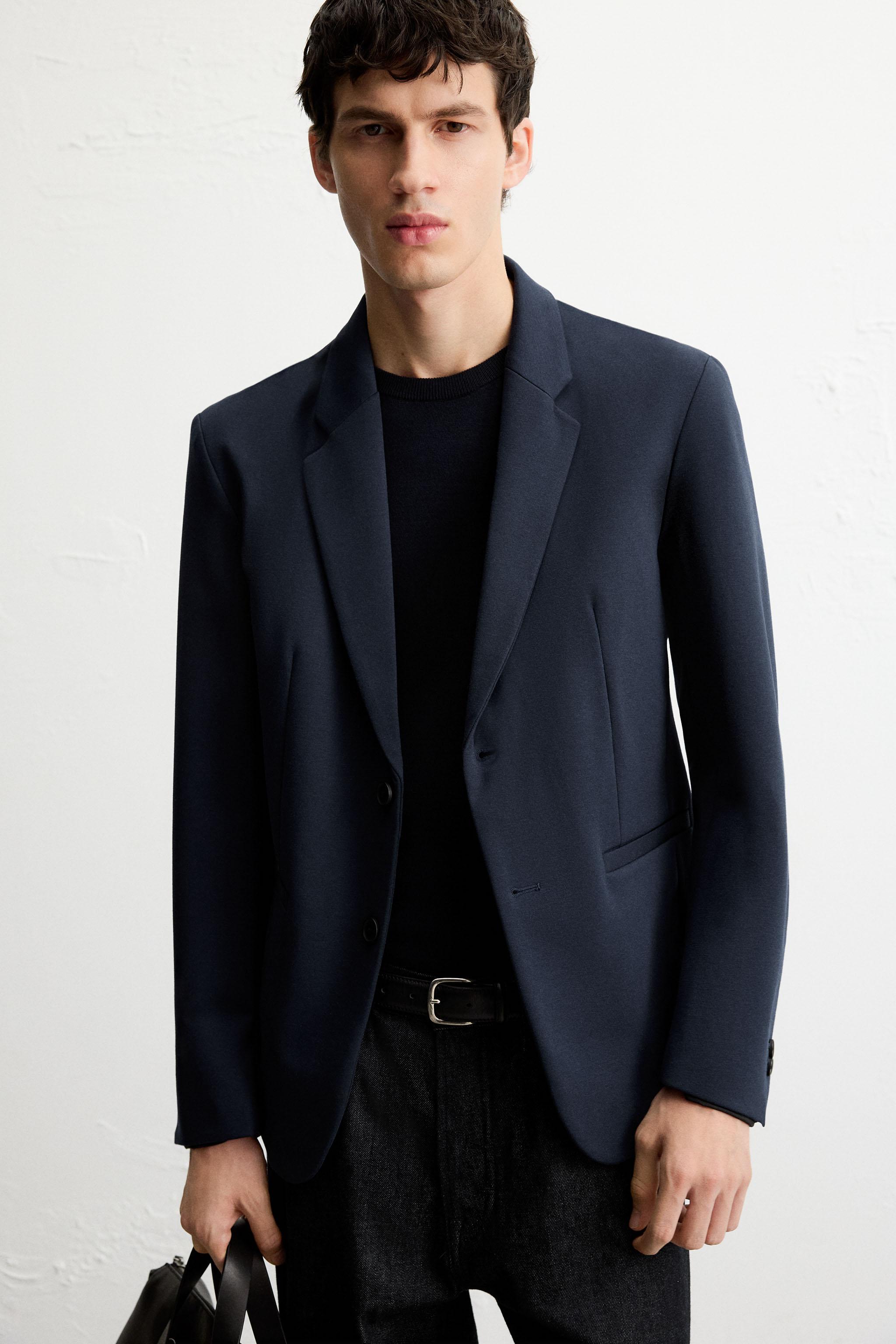 スリムフィット コンフォート ブレザー - ブルー | ZARA Japan