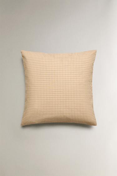 HOUSSE DE COUSSIN FLEURS BRODÉES - Beige clair de Zara - Image 3