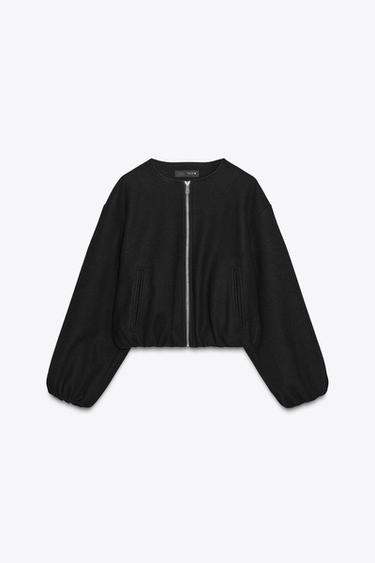 SOFT BOMBER JACKET - Black by Zara - Image 0