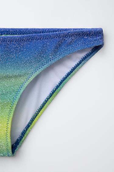 6-14 YEARS/ SPARKLY BIKINI - Blue / Green by Zara - Image 3