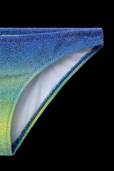 6–14 JAHRE/ GLITZER-BIKINI - Blau / Grün von Zara