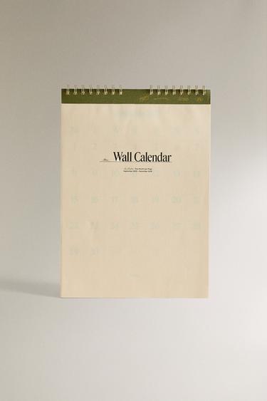 2025-2026 WALL CALENDAR - Green by Zara - Image 0