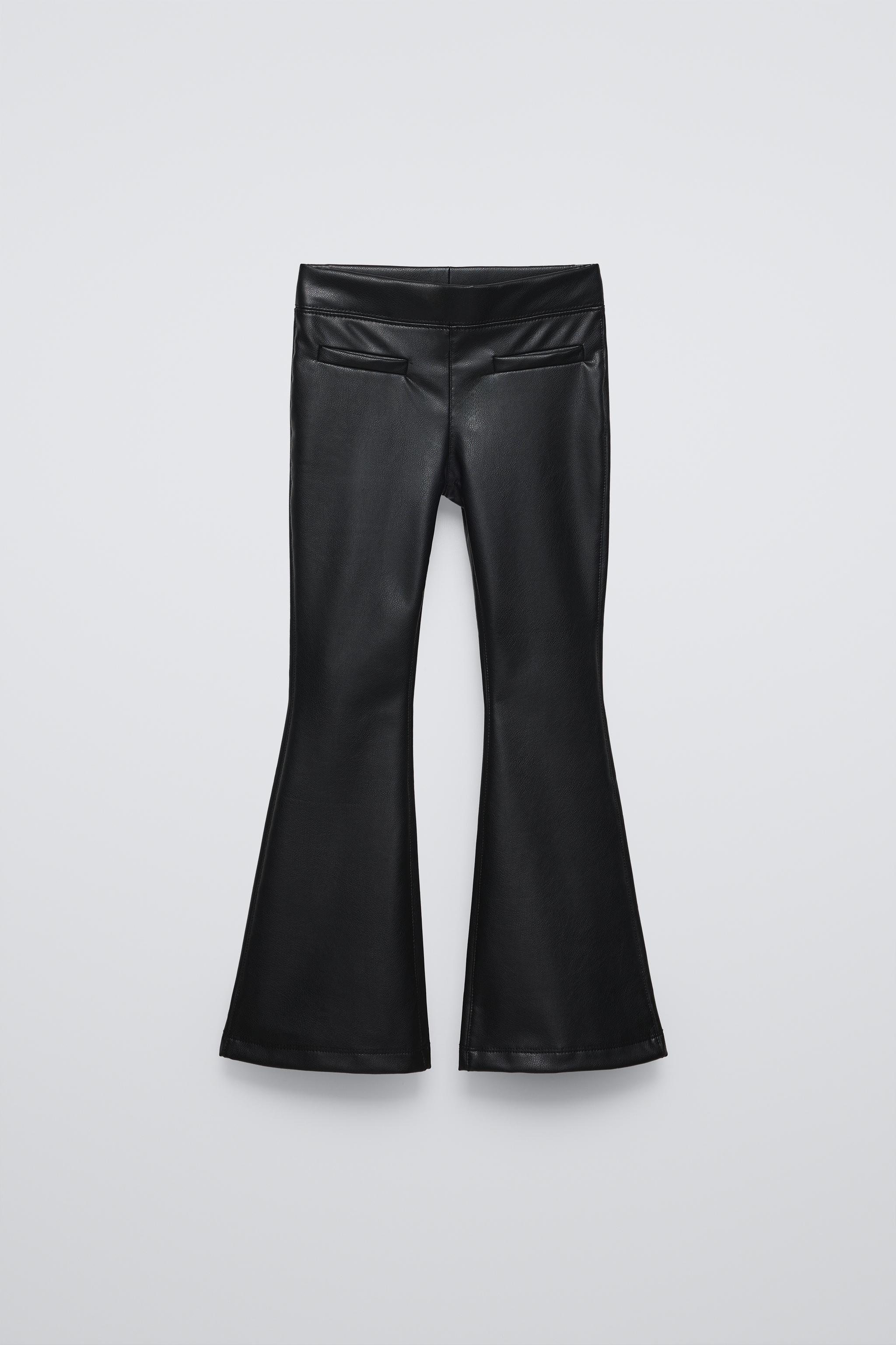 Leather effect leggings zara on sale