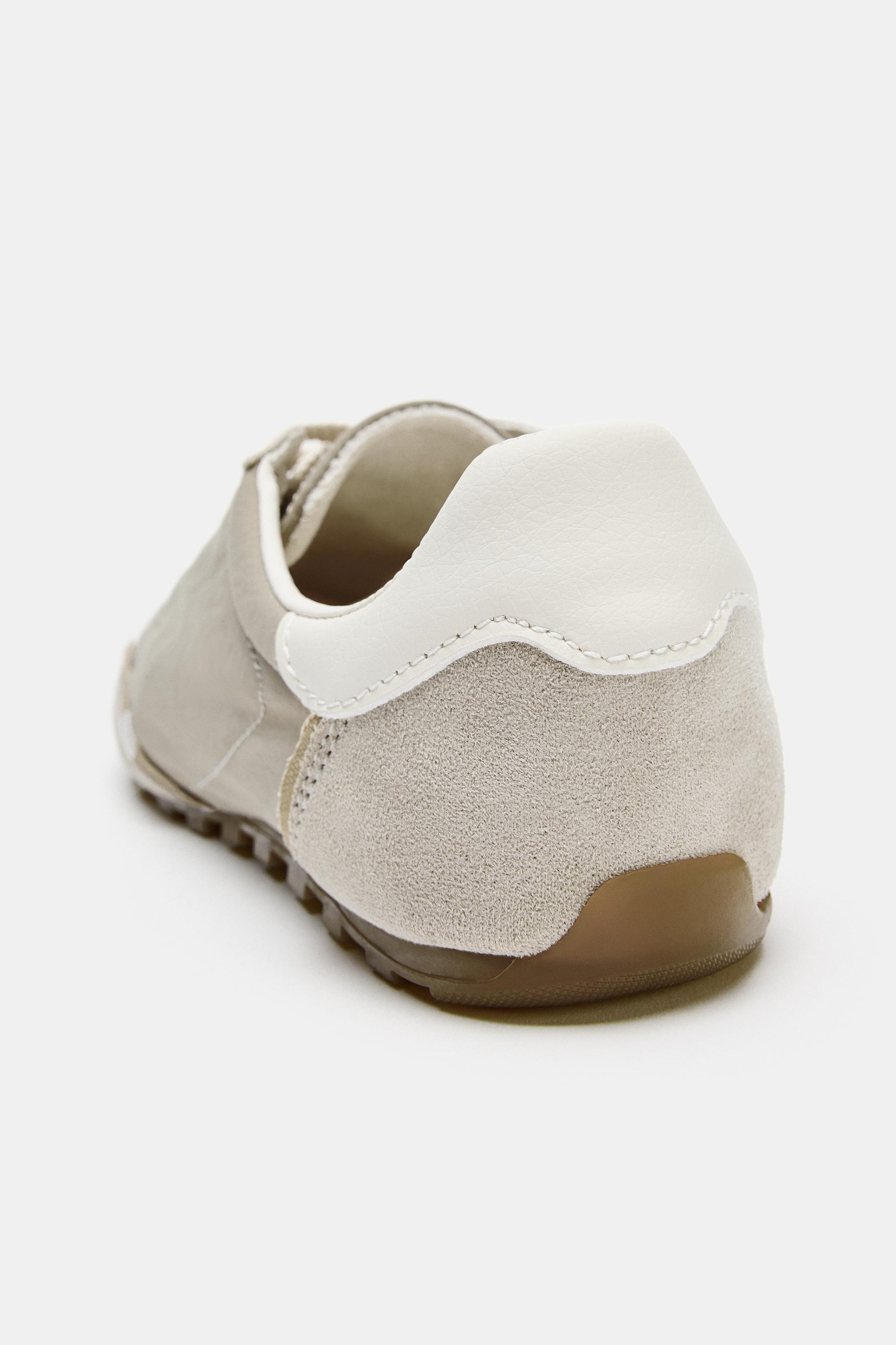 Мужские кроссовки Zara CONTRAST HEEL SNEAKERS — фото 6