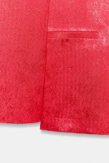 VESTE JACQUARD À ÉPAULETTES - Framboise de Zara - Image 10