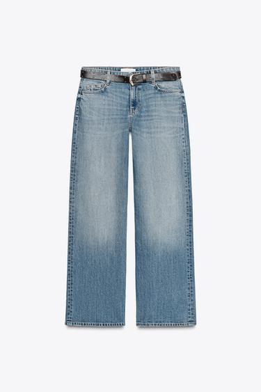 JEAN Z1975 DROIT TAILLE MOYENNE CEINTURE - Bleu moyen de Zara - Image 4