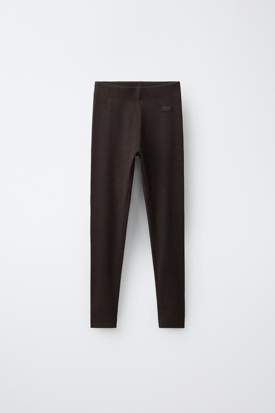 LEGGING RIB - Marrón de Zara - Imagen 0